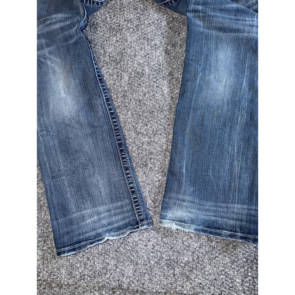 Miss Me JP6187B Boot Cut Womens Jeans Embroidered Cross and Rhinestones Size 34 - Picture 8 of 12